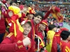 Antonio y Moises durante el Croacia-España en el Arena Gdansk de Polonia