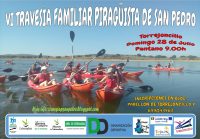 La VI Travesía Familiar Piragüista de San Pedro el próximo Domingo 28 de Julio