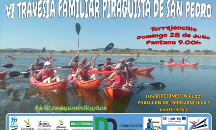 La VI Travesía Familiar Piragüista de San Pedro el próximo Domingo 28 de Julio