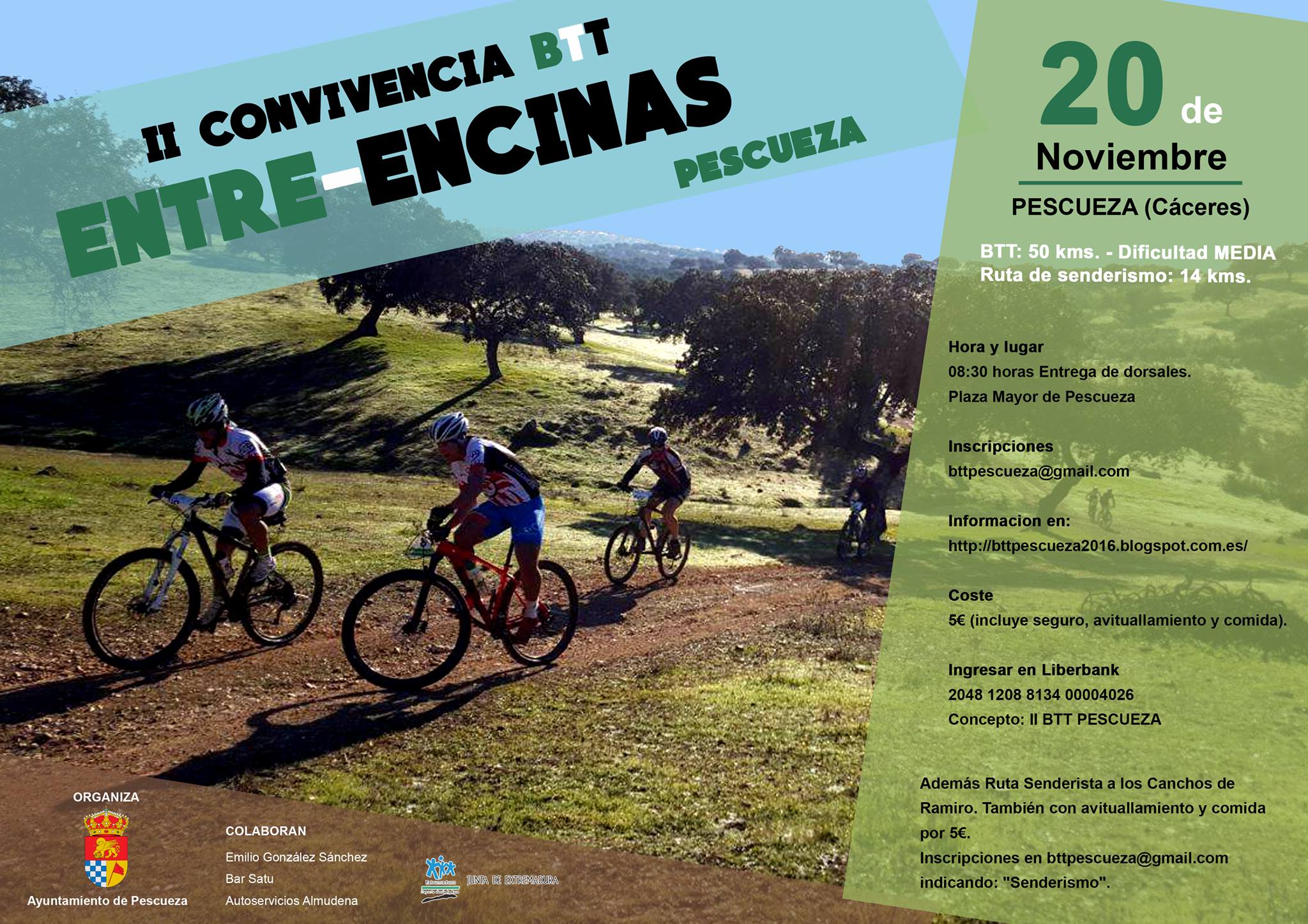 II Convivencia BTT Entre-Encinas en Pescueza