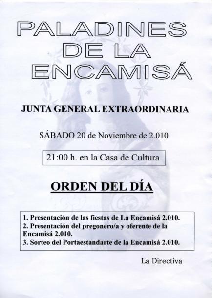 El próximo 20 de noviembre se celebrará el sorteo del Estandarte