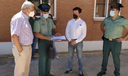 Carlos Carlos visita las obras que la Diputación ha realizado en el acuartelamiento de Coria que van a suponer “una mejora en la atención a la ciudadanía”