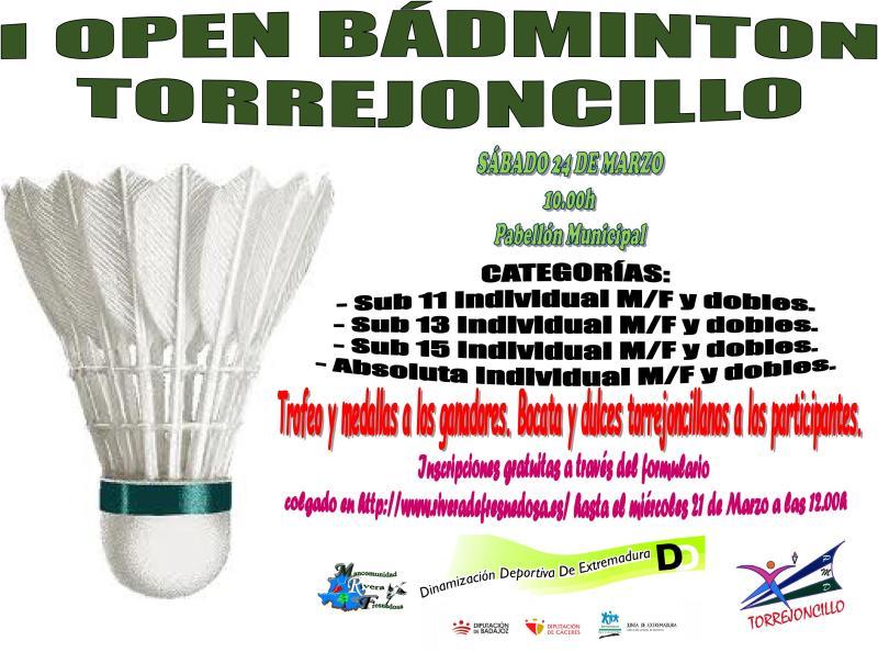 24 de Marzo – I Open de Bádminton de Torrejoncillo