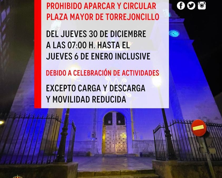 TRÁFICO CORTADO EN PLAZA MAYOR ESTAS NAVIDADES