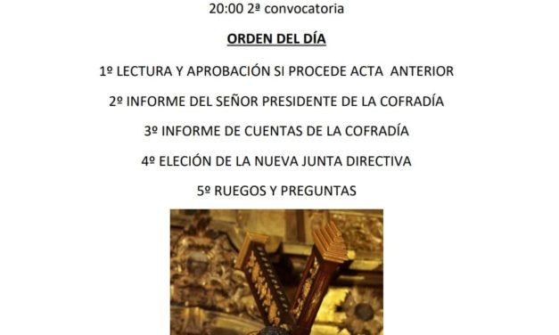 Asamblea General Cofradía Jesús Nazareno