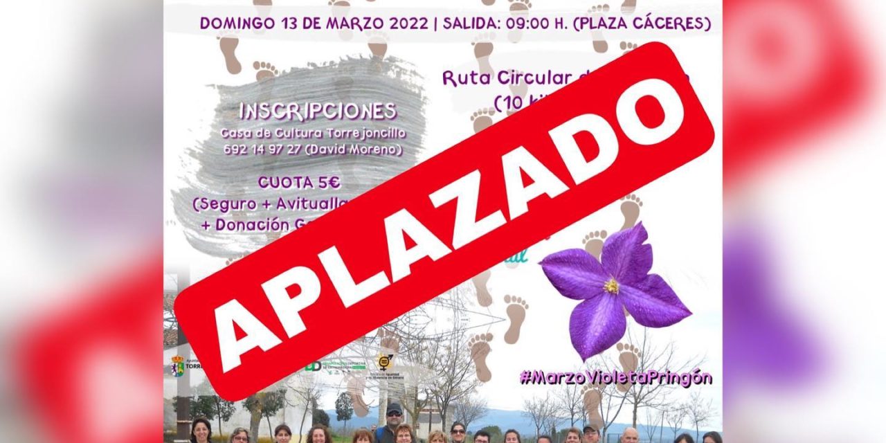 APLAZADA LA RUTA SENDERISTA SOLIDARIA EN VALDENCÍN