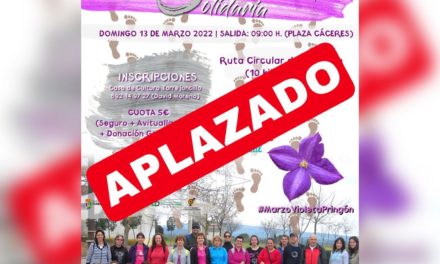 APLAZADA LA RUTA SENDERISTA SOLIDARIA EN VALDENCÍN