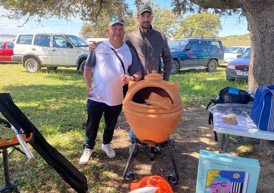 Juan Carlos Martín  ganador del concurso de pesca de la romería