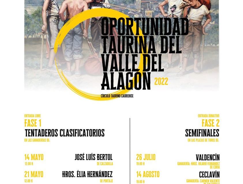 Valdencín acogerá la Oportunidad Taurina del Valle del Alagón