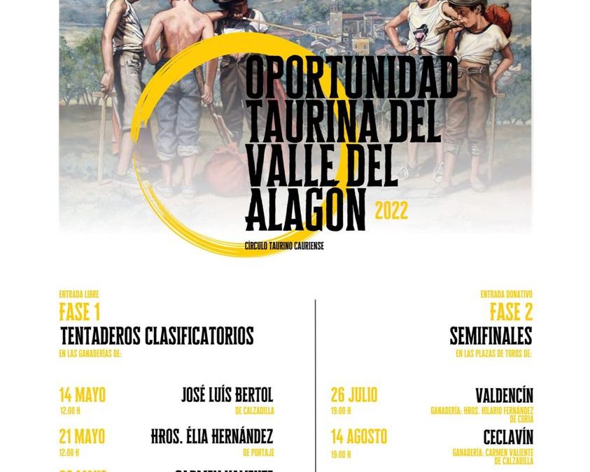 Valdencín acogerá la Oportunidad Taurina del Valle del Alagón