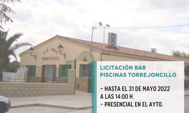 LICITACIÓN BAR «LAS PISCINAS» TORREJONCILLO