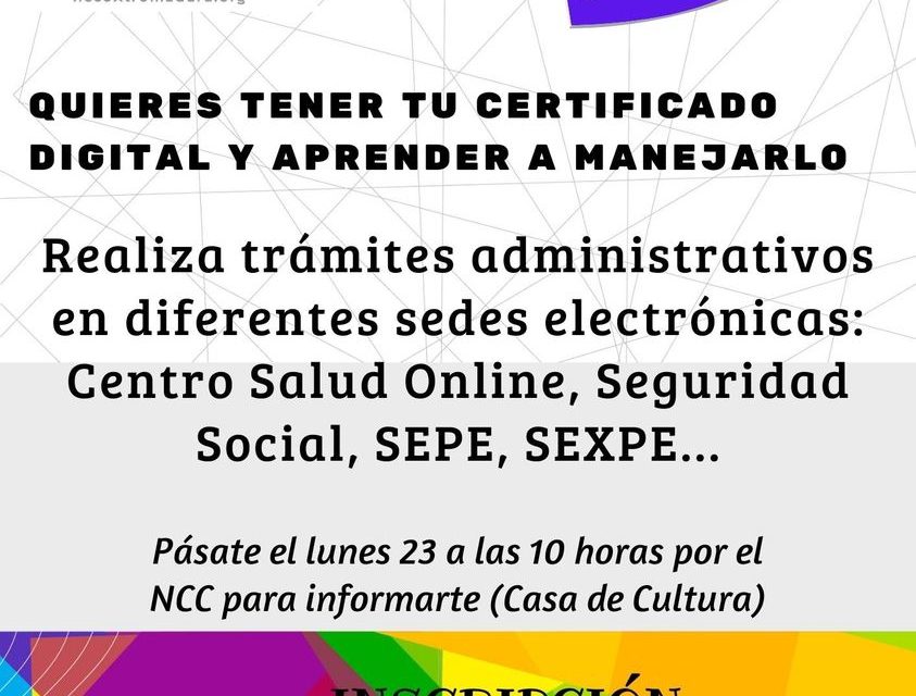 CURSO GRATUITO PARA OBTENCIÓN Y USO DEL CERTIFICADO DIGITAL