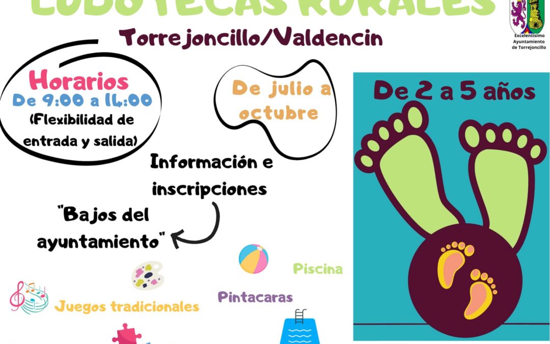 “LUDOTECAS RURALES” 2022 EN TORREJONCILLO Y VALDENCÍN