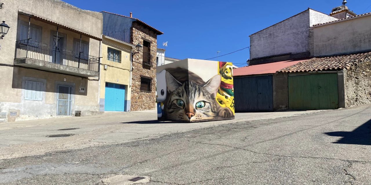 Cachorrilla exhibe en sus calles el arte urbano creado en JATO, encuentro de oportunidades en el mundo rural impulsado por la Diputación de Cáceres