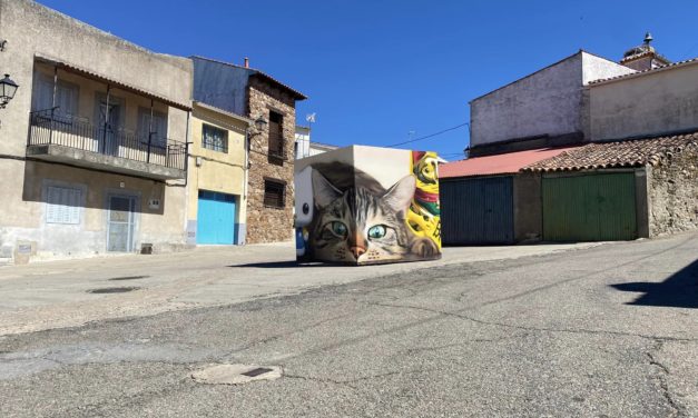 Cachorrilla exhibe en sus calles el arte urbano creado en JATO, encuentro de oportunidades en el mundo rural impulsado por la Diputación de Cáceres