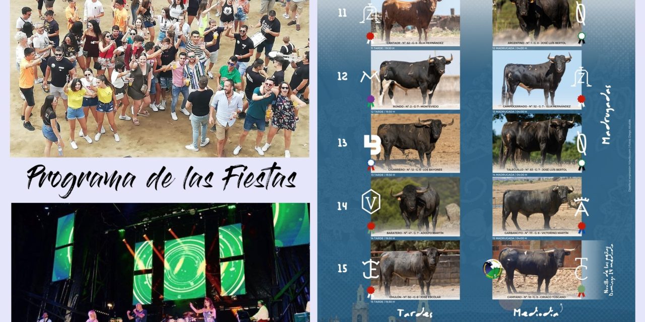 PROGRAMA DE LAS FIESTAS DE AGOSTO DE TORREJONCILLO 2022