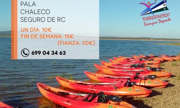 ALQUILER DE PIRAGUAS AYUNTAMIENTO DE TORREJONCILLO