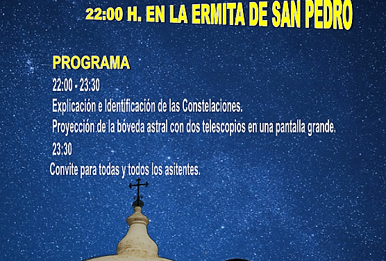 I OBSERVACIÓN FAMILIAR ASTRONÓMICA «BAJO EL CIELO DE SAN PEDRO»