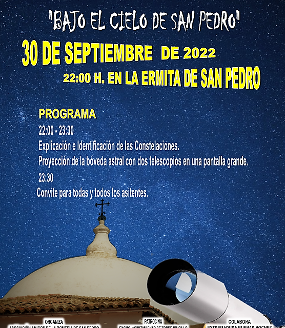 I OBSERVACIÓN FAMILIAR ASTRONÓMICA «BAJO EL CIELO DE SAN PEDRO»