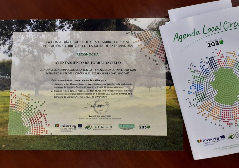 Torrejoncillo miembro impulsor de experiencias verdes y circulares