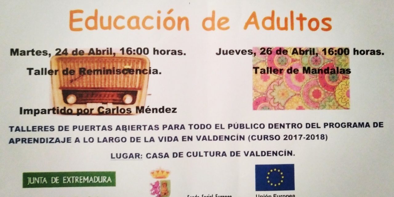 Semana Cultural de Educación de Adultos en Valdencín
