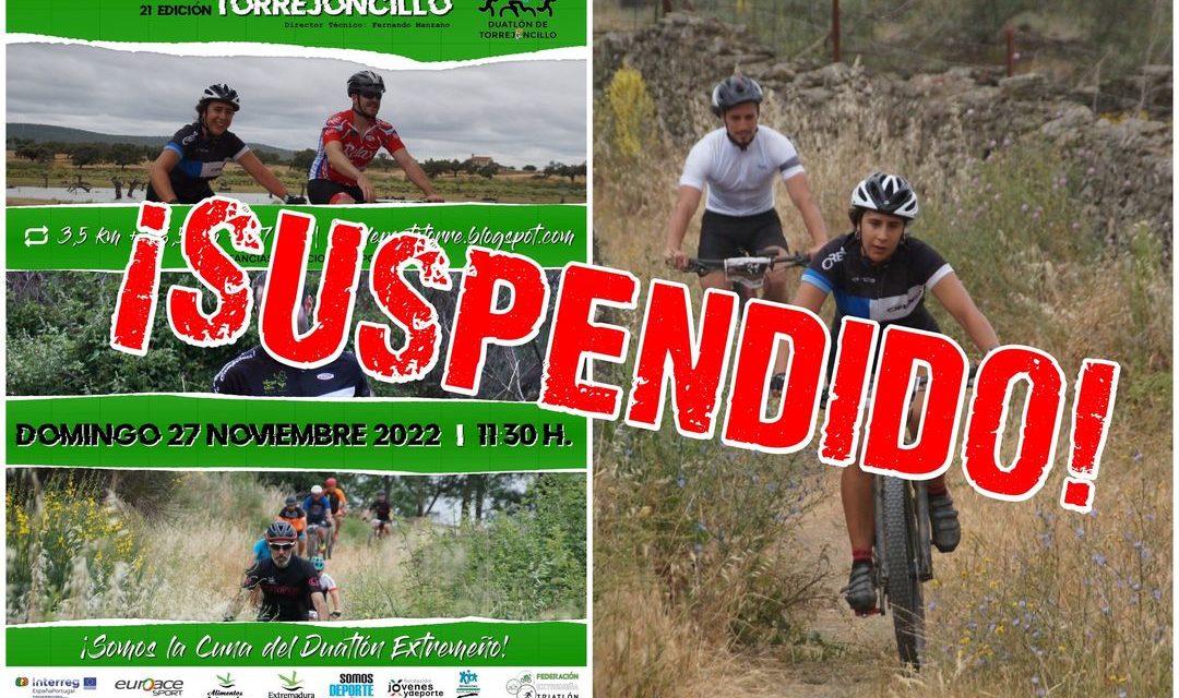 SUSPENDIDO EL DUATLÓN DE TORREJONCILLO