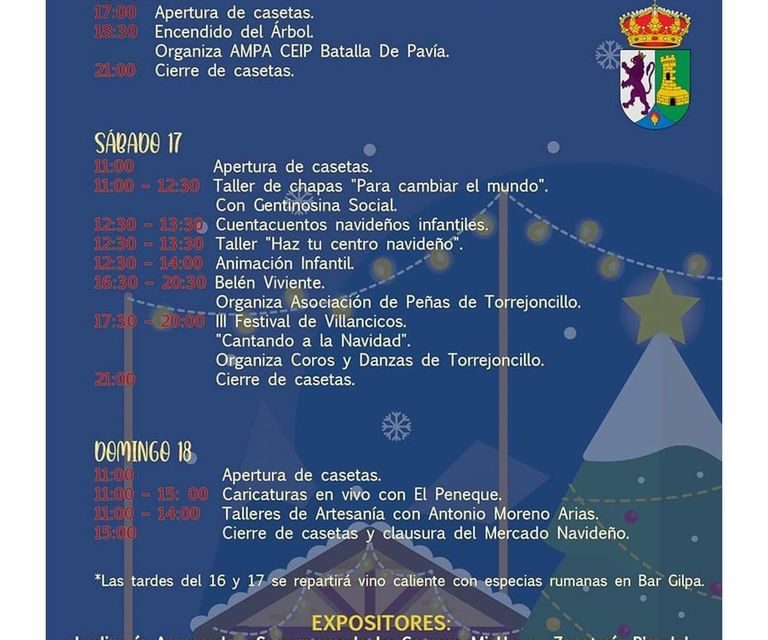 SÁBADO DE TALLERES EN EL MERCADO NAVIDEÑO