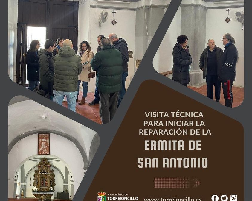 VISITA TÉCNICA PARA INICIAR LA REPARACIÓN DE LA ERMITA DE SAN ANTONIO