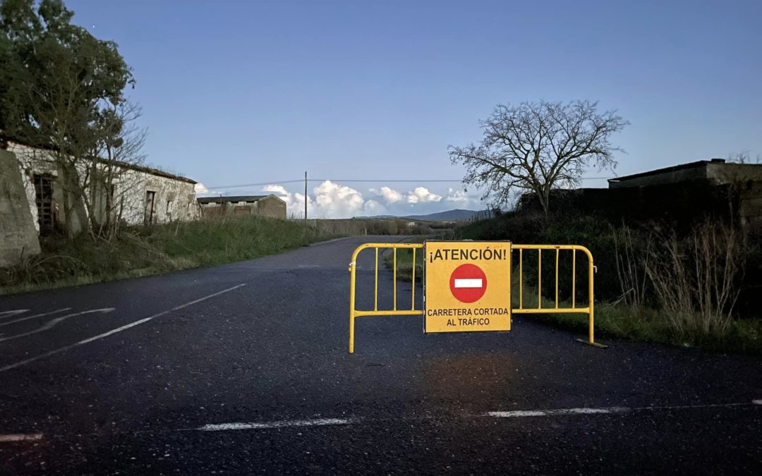 Precaución por lluvias en la carretera de Valdencin y aledaños que permanecen cerrados