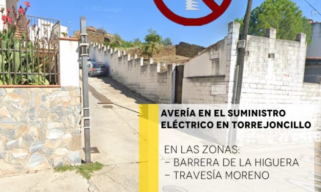 AVERÍA EN EL SUMINISTRO ELÉCTRICO