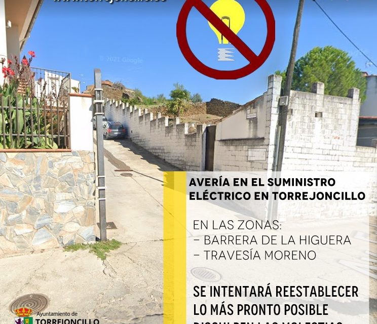 AVERÍA EN EL SUMINISTRO ELÉCTRICO