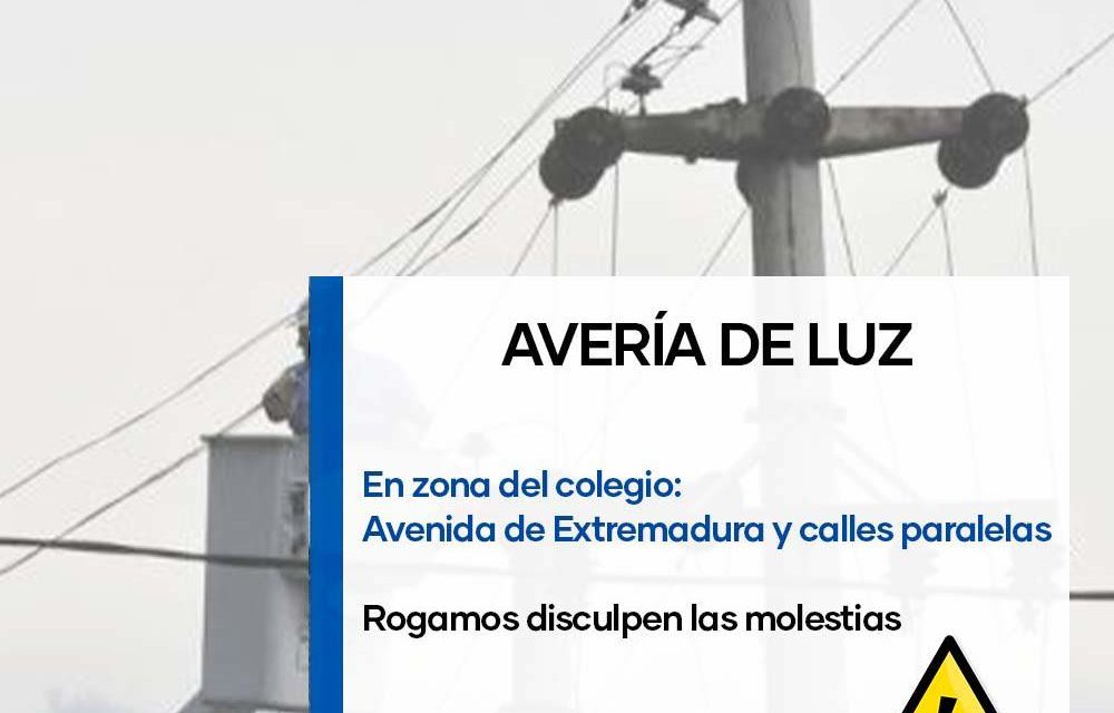 CORTE DE LUZ EN ZONA DEL COLEGIO