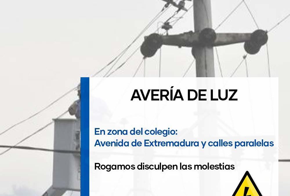 CORTE DE LUZ EN ZONA DEL COLEGIO