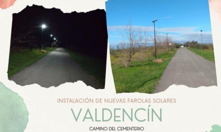 INSTALACIÓN DE NUEVAS FAROLAS SOLARES EN VALDENCÍN