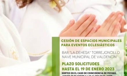 BASES PARA LA CONCESIÓN TEMPORAL DE INSTALACIONES MUNICIPALES PARA CELEBRACIONES DE EVENTOS ECLESIÁSTICOS DE AMBAS LOCALIDADES