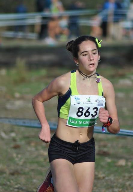 Celia Testón en el Campeonato de España Sub 14 de pista