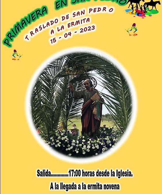 TRASLADO DE SAN PEDRO A LA ERMITA