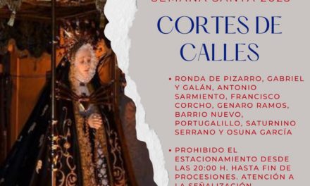 CORTES DE CALLES PROCESIONES 2023