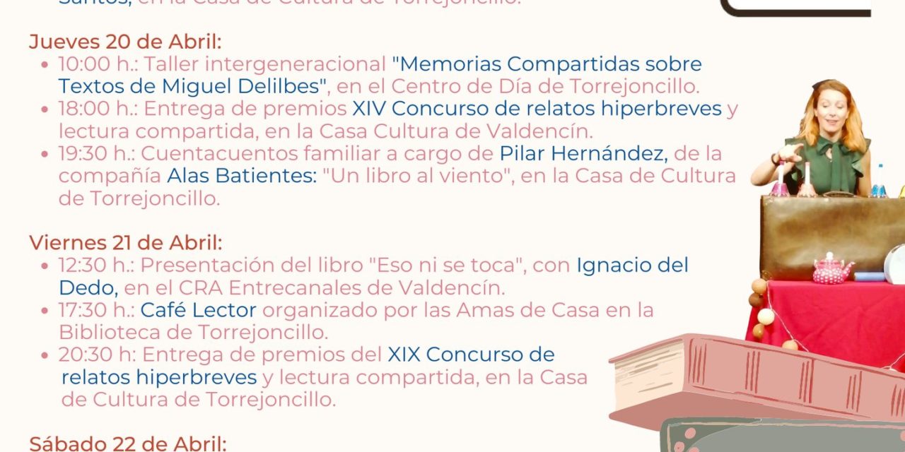 SEMANA DEL LIBRO DE TORREJONCILLO Y VALDENCÍN 2023