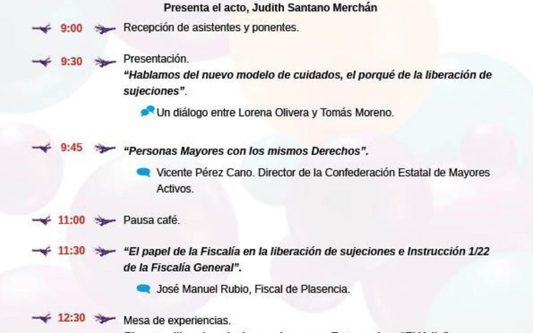 Programa de las I Jornadas Técnicas de Formación a Profesionales de los cuidados de Torrejoncillo