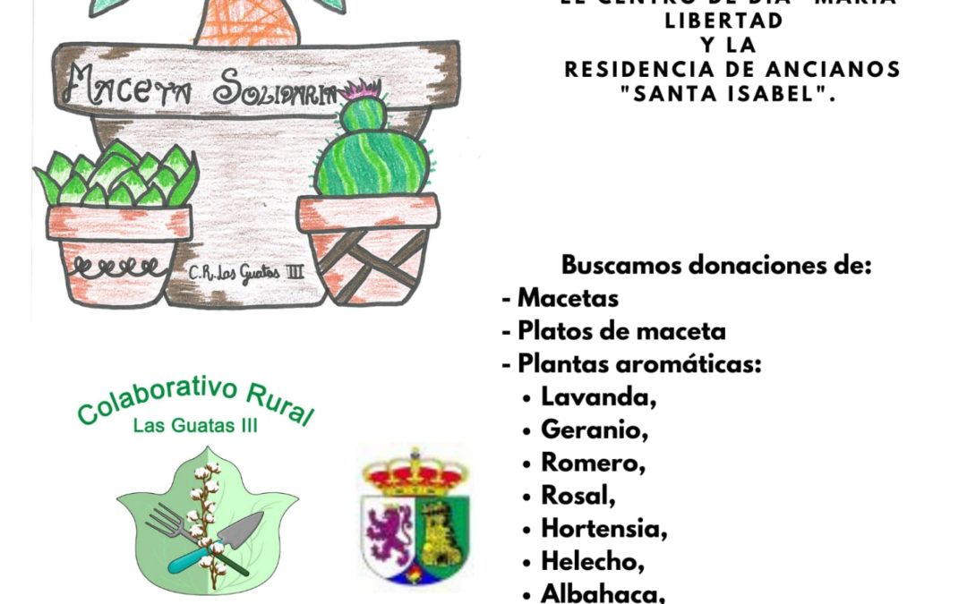INICIATIVA «MACETA SOLIDARIA» DE LAS GUATAS