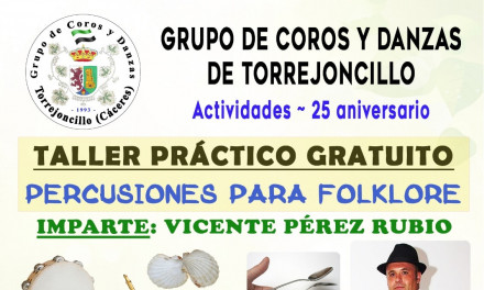 Taller práctico de percusiones para el folklore