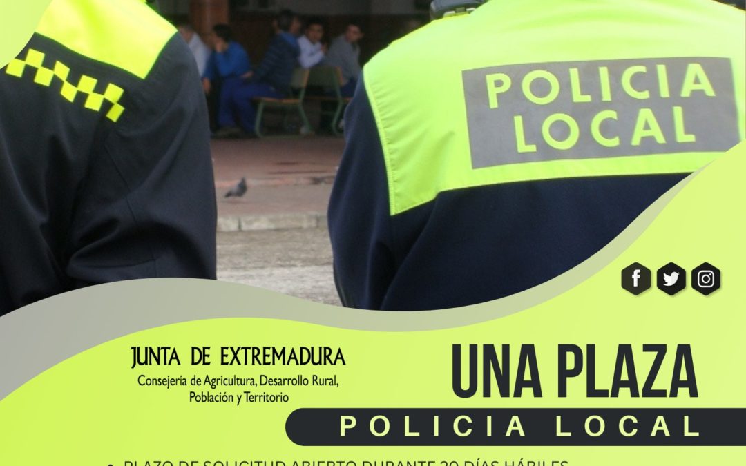 TORREJONCILLO CONTARÁ CON UNA PLAZA MÁS DE POLICÍA LOCAL