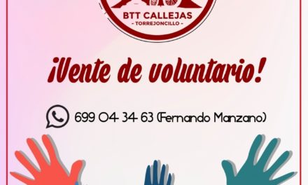 VOLUNTARI@S PARA LA BTT CALLEJAS DE TORREJONCILLO