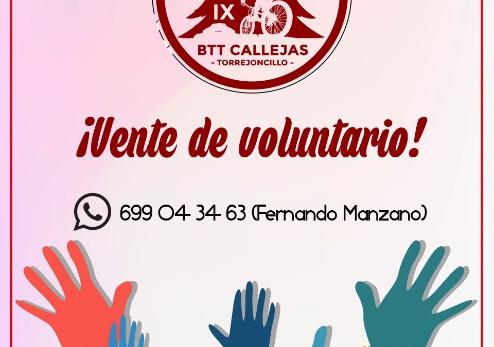 VOLUNTARI@S PARA LA BTT CALLEJAS DE TORREJONCILLO