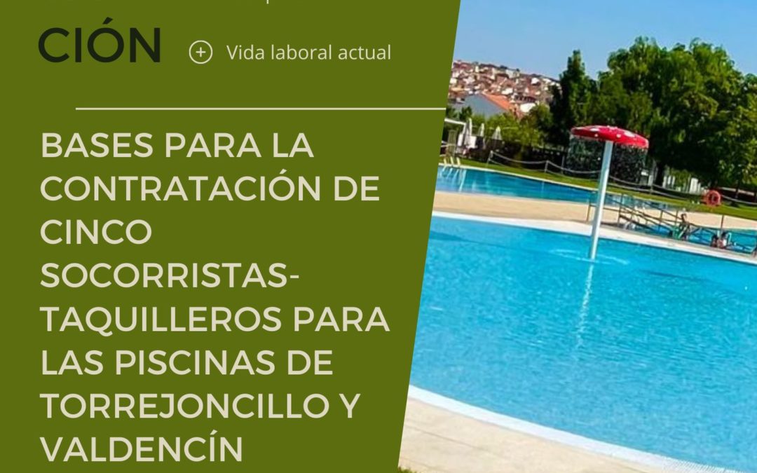 BASES PARA LA CONTRATACIÓN DE SOCORRISTAS