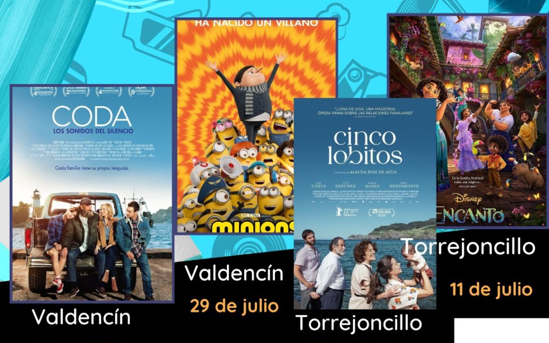 CINE DE VERANO 2023 EN TORREJONCILLO Y VALDENCÍN