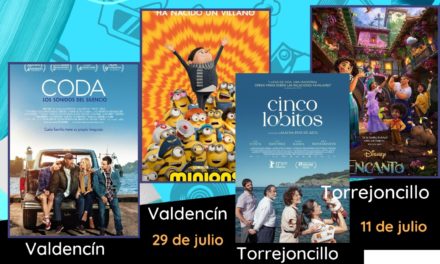 CINE DE VERANO 2023 EN TORREJONCILLO Y VALDENCÍN