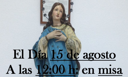 Bendición de una imagen de la Inmaculada