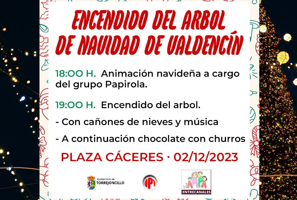 ENCENDIDO DEL ÁRBOL DE NAVIDAD DE VALDENCIN